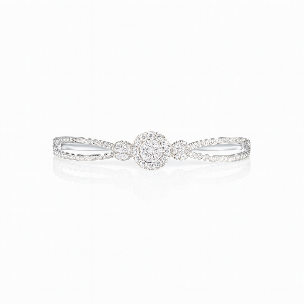 Cocktail Diamond Bangle Bracelet