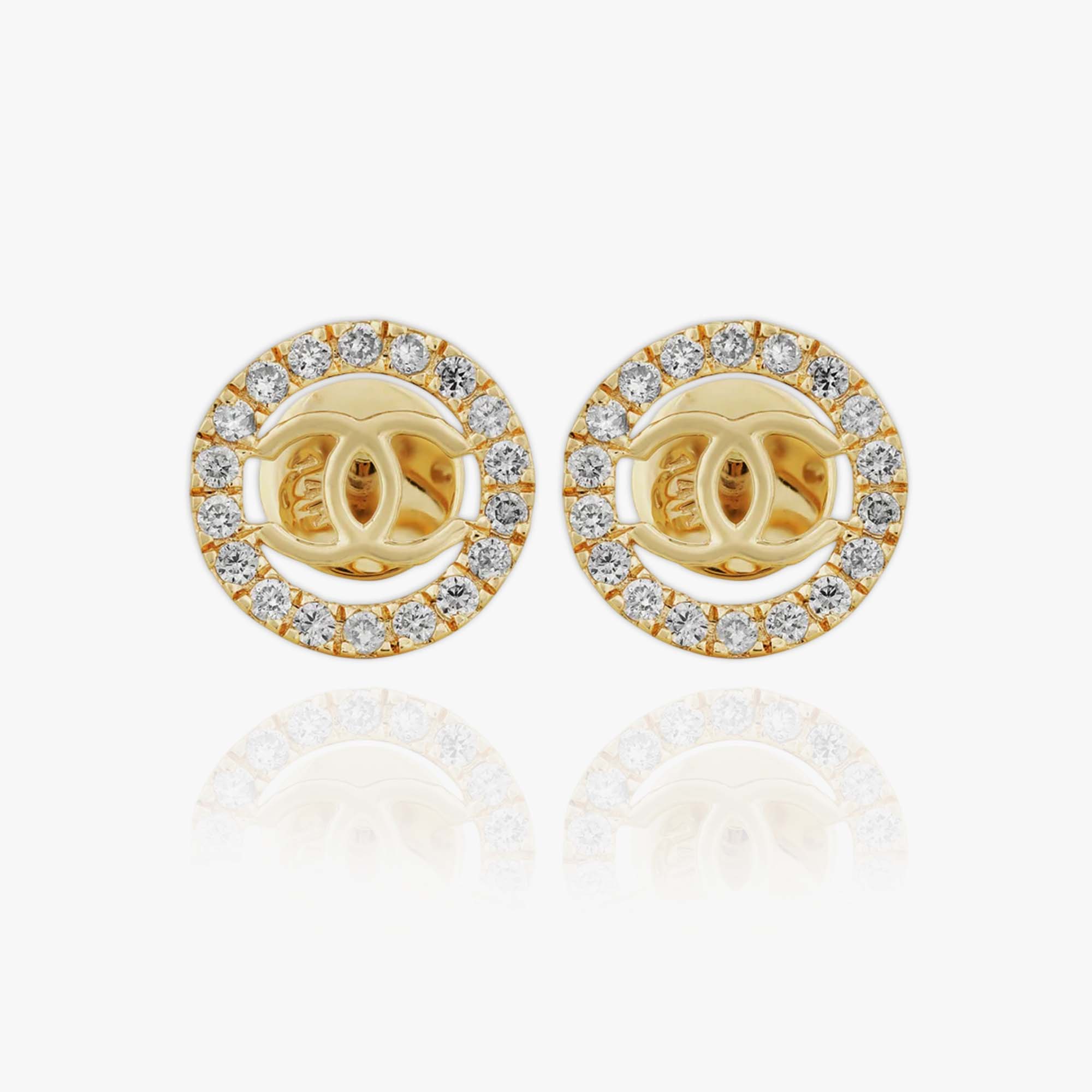 Chanel with Halo Earrings