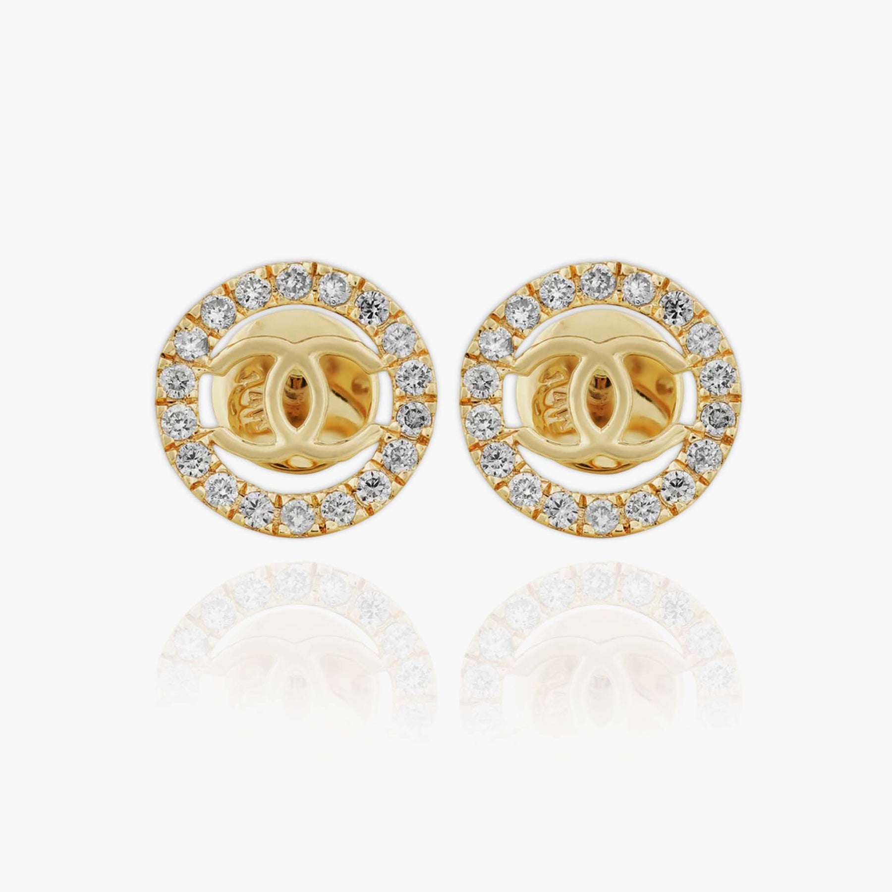 Chanel with Halo Earrings