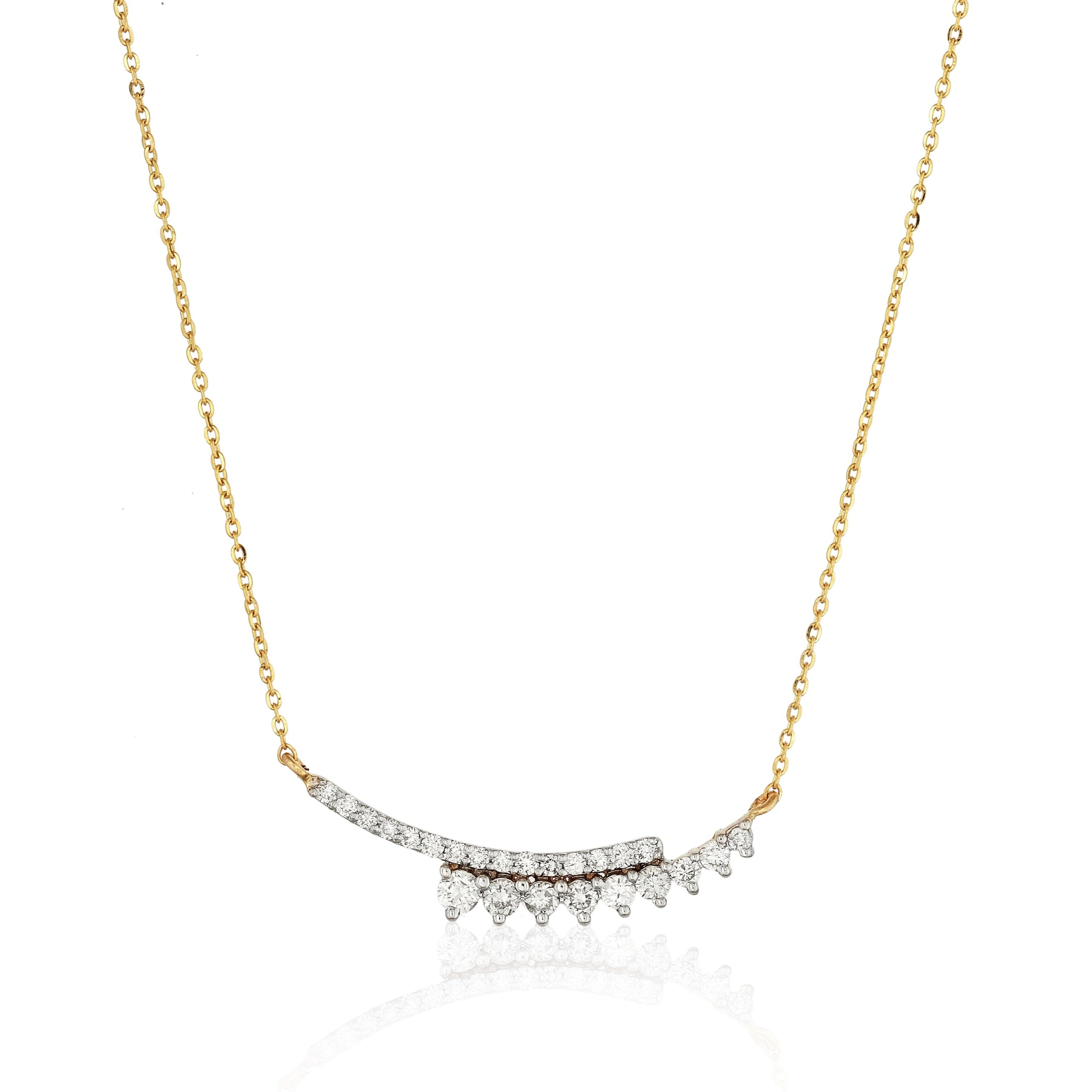 Double-line Diamond Necklace