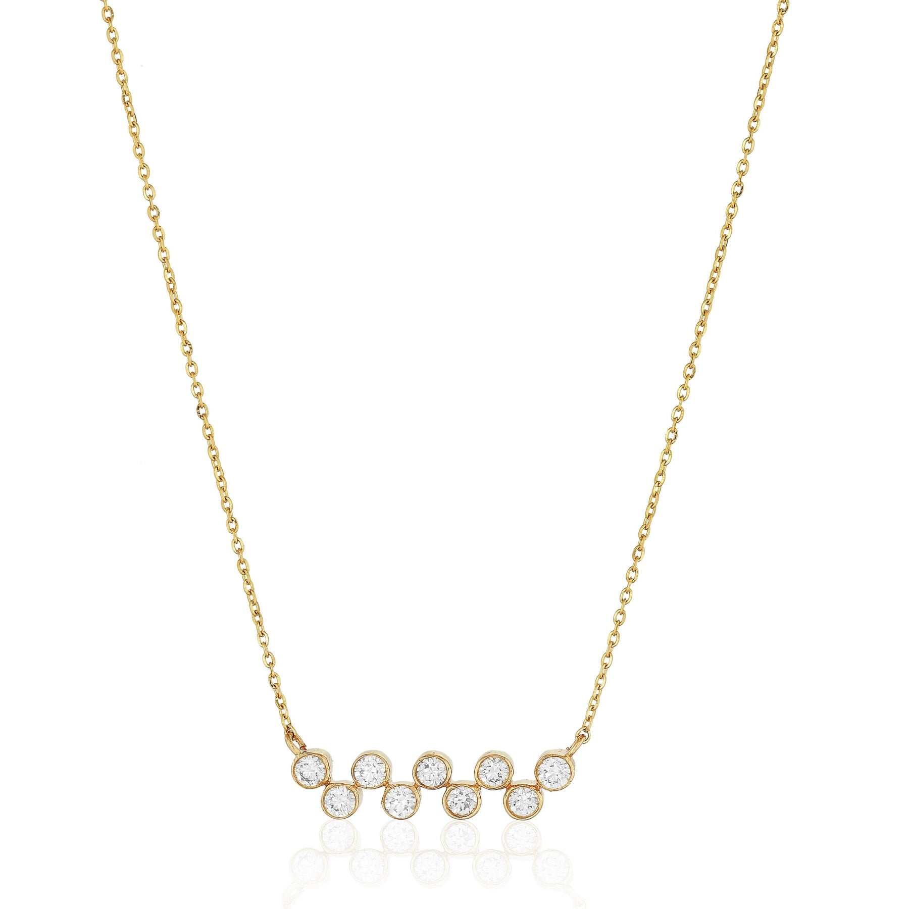 Round Bezels Necklace - Dearest Diamonds