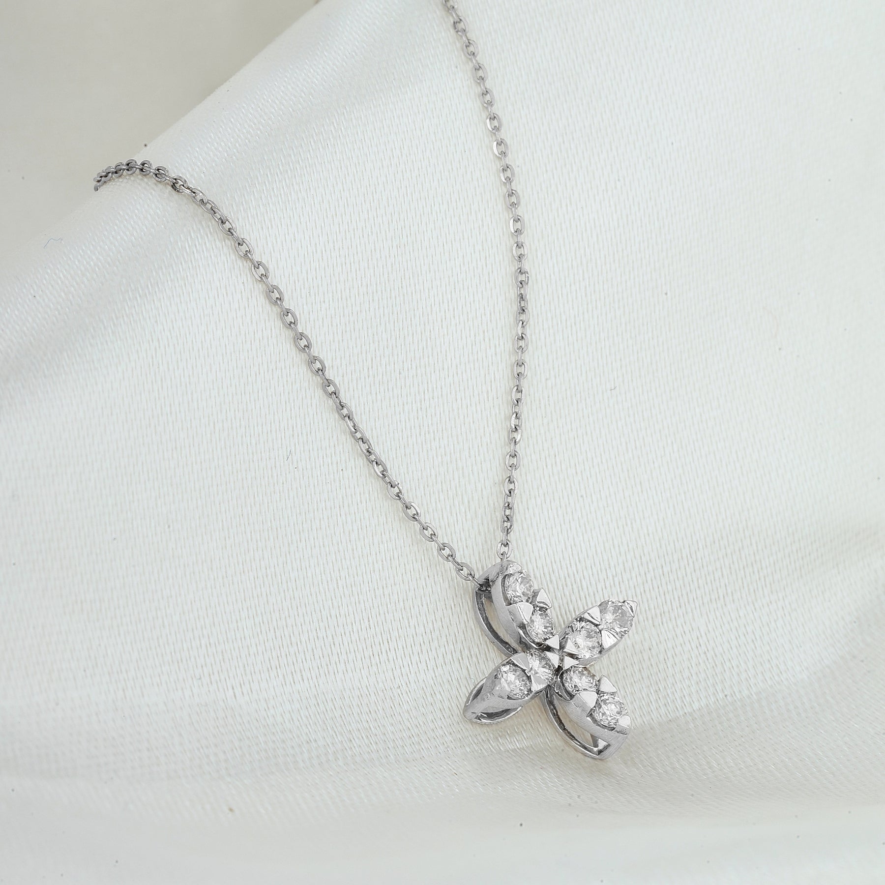 Four Leaf Clover Cluster Necklace - Dearest Diamonds