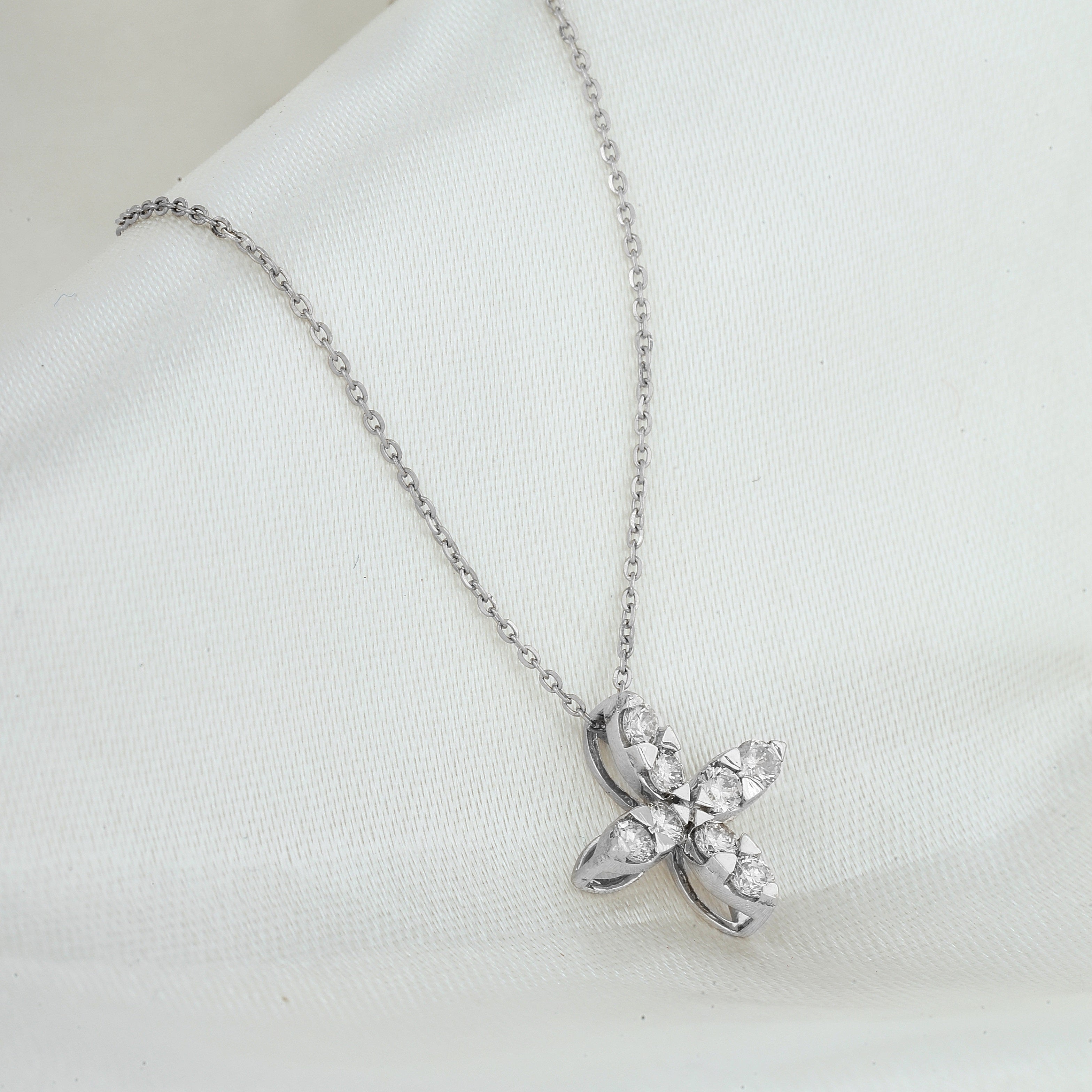 Four Leaf Clover Cluster Necklace - Dearest Diamonds