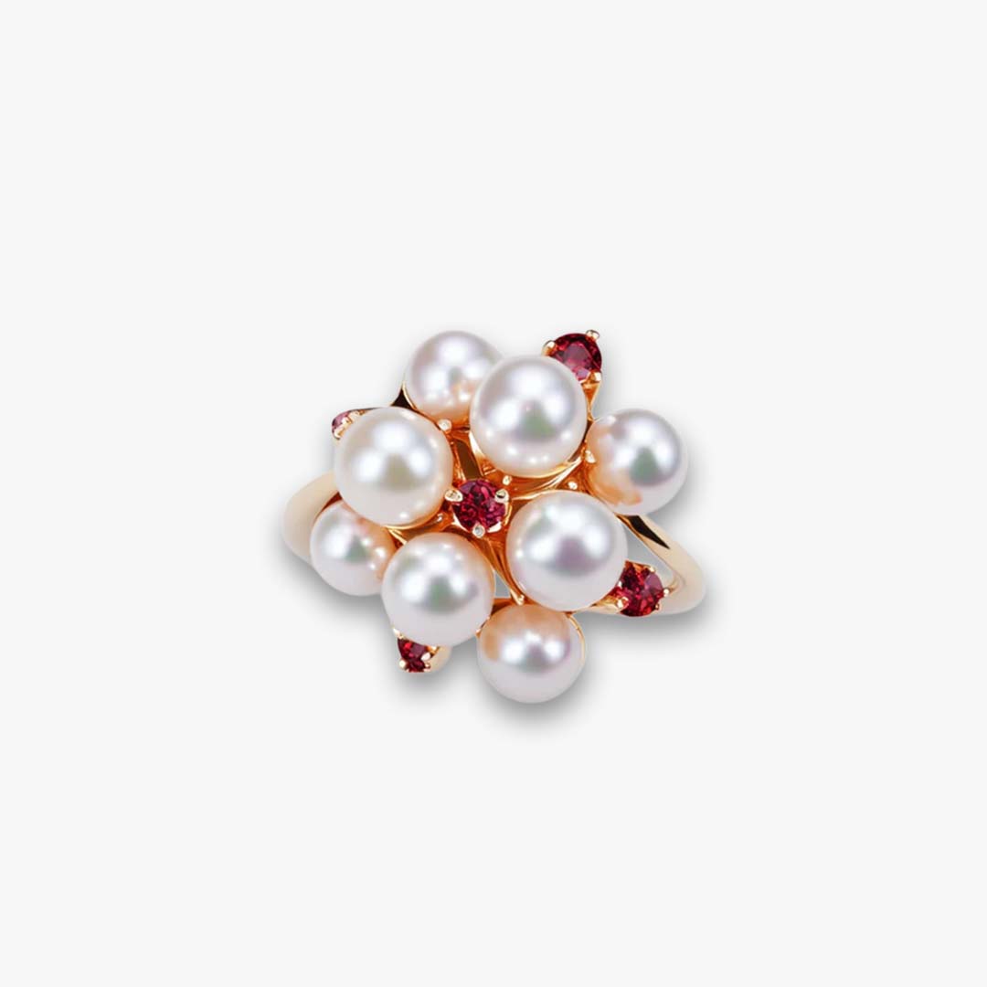 Ruby and Pearls Bouquet