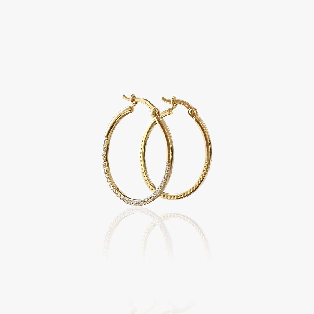 Gold Plated Hoops