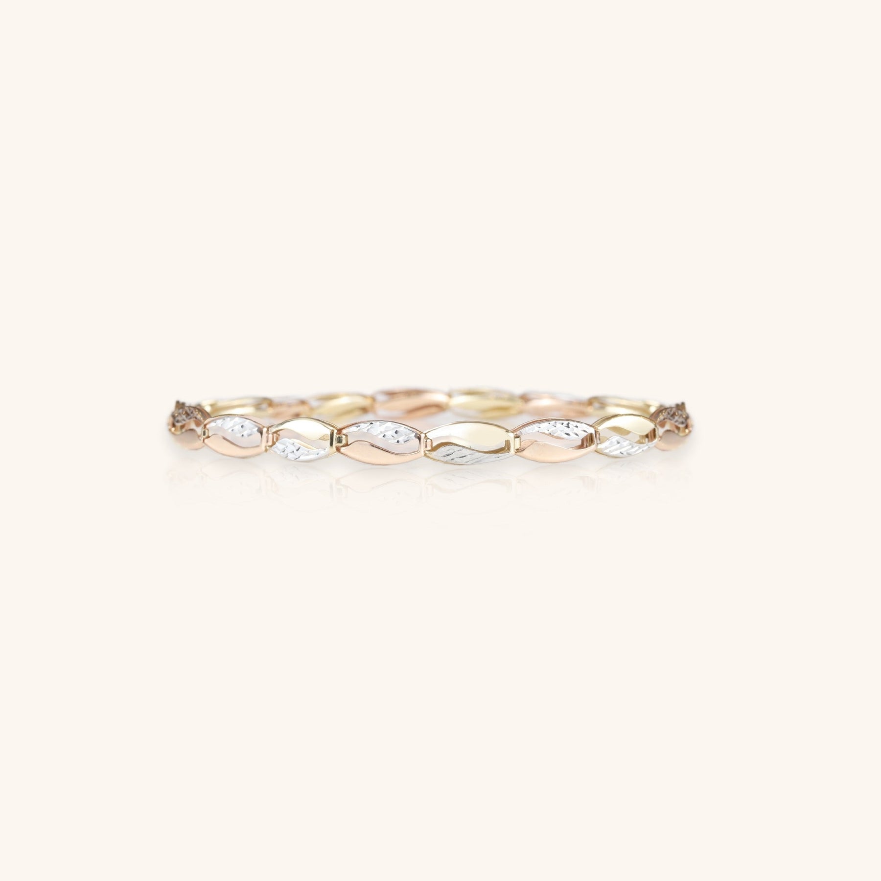 Three Tone Gold Bracelet - Dearest Diamonds