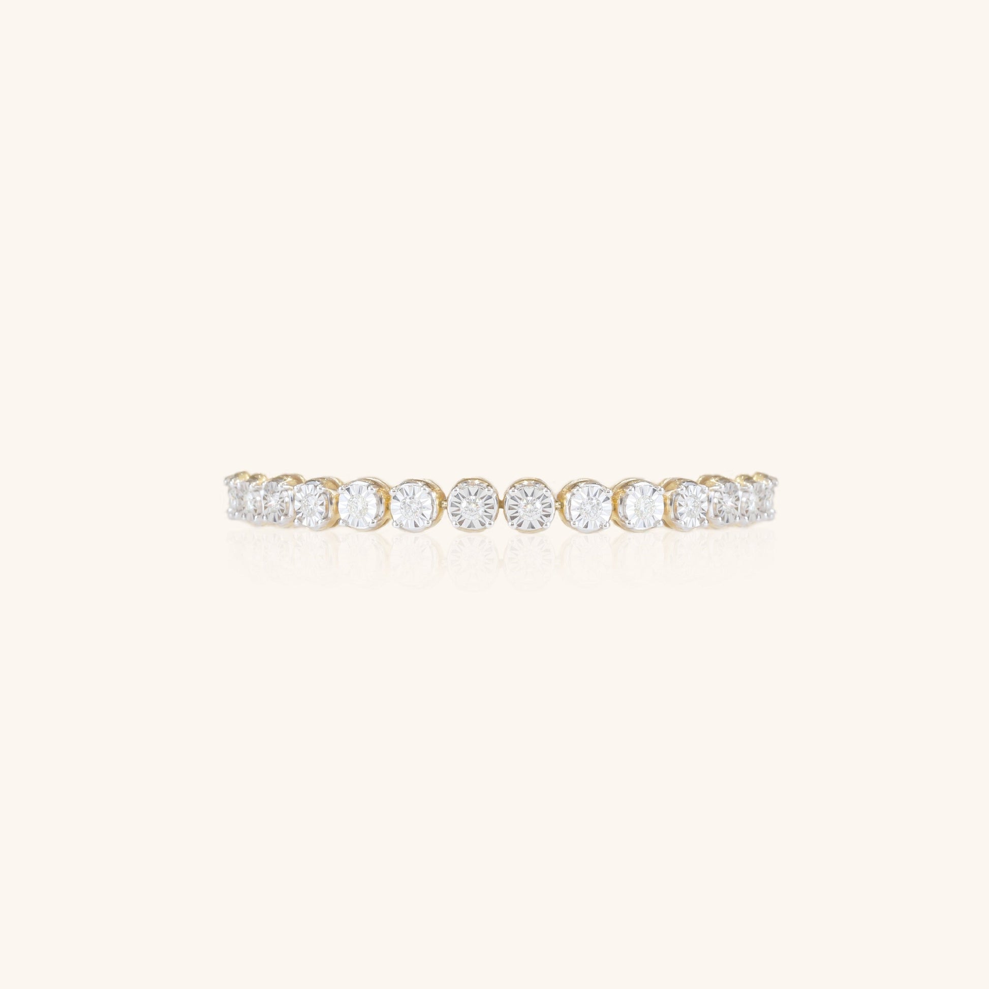 Diamond Cut Tennis Bracelet