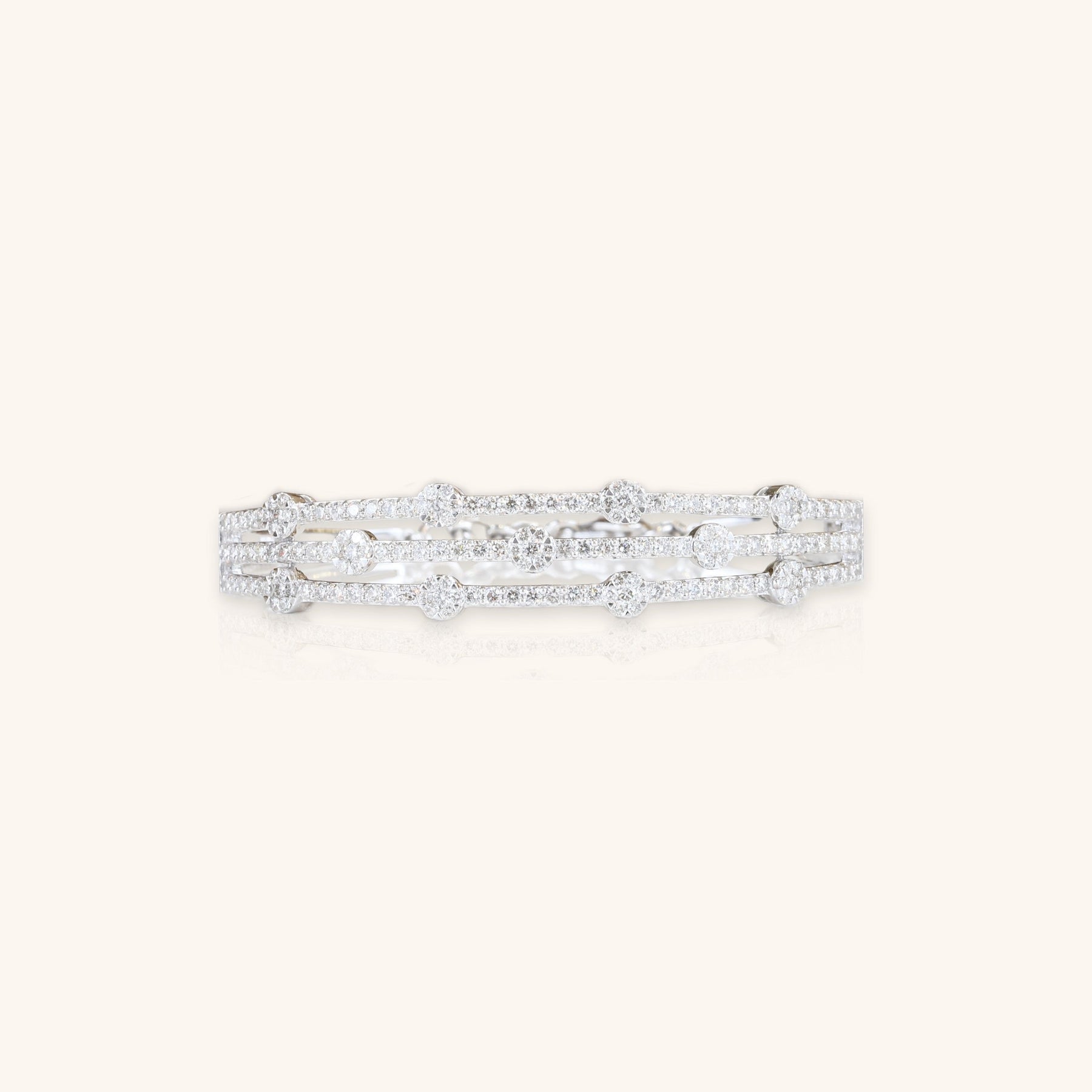 Triple Stacked Diamond Bracelet - Dearest Diamonds