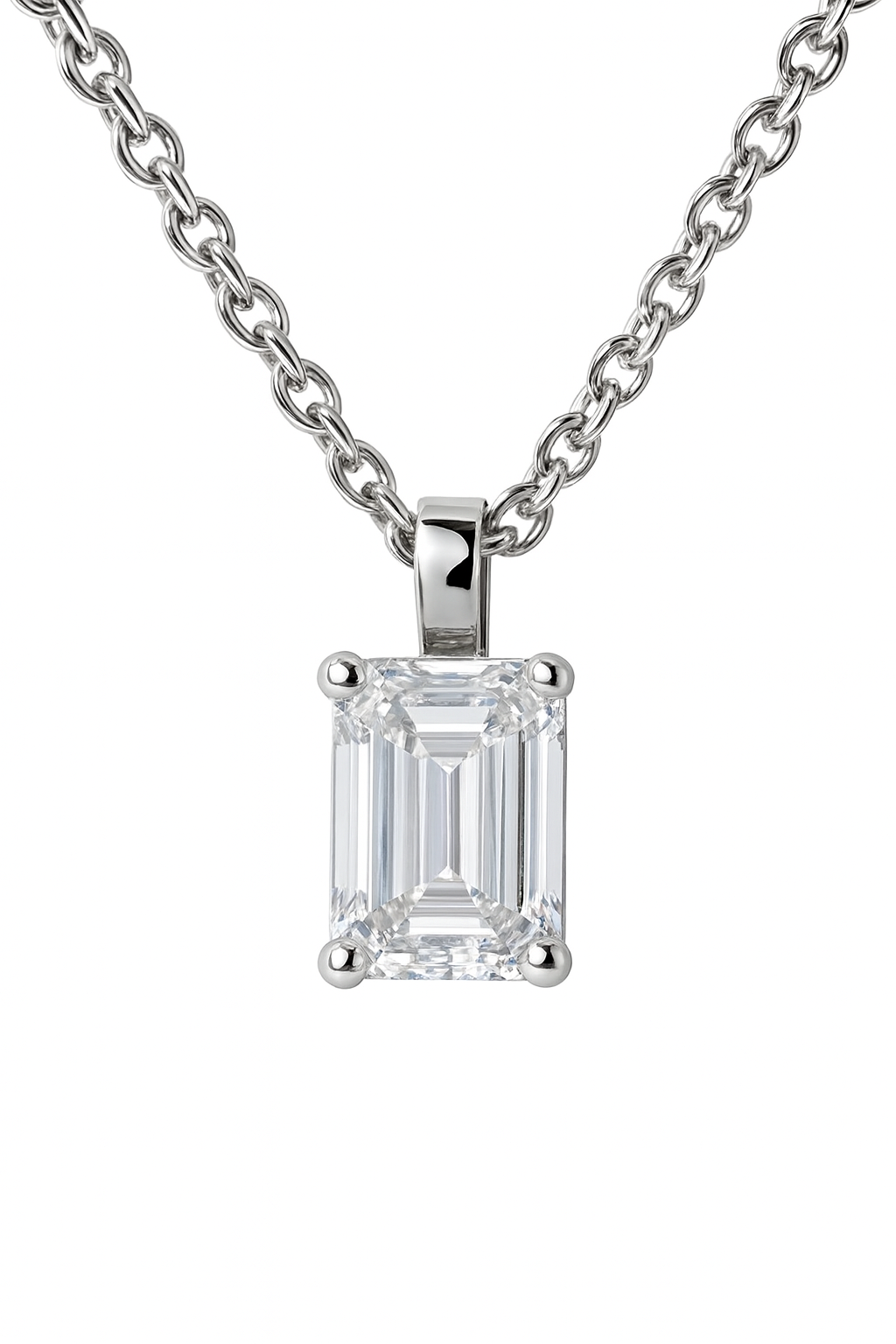 Emerald Diamond Pendant