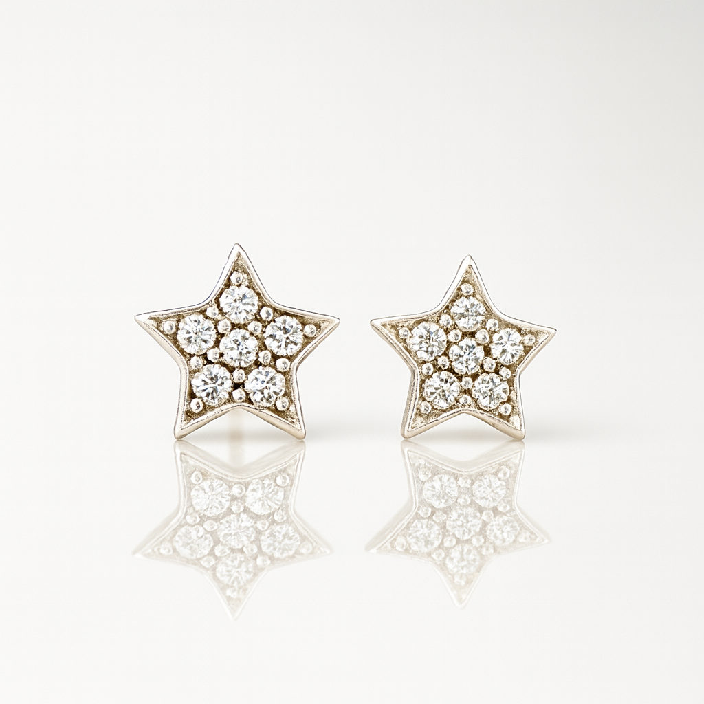 Silver Star Studs