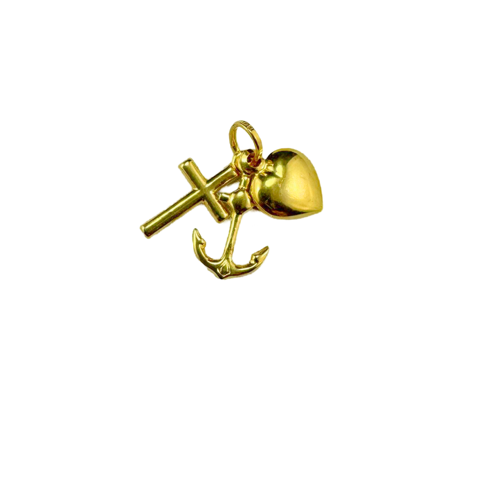 Cross Necklace Charm in 10K Gold