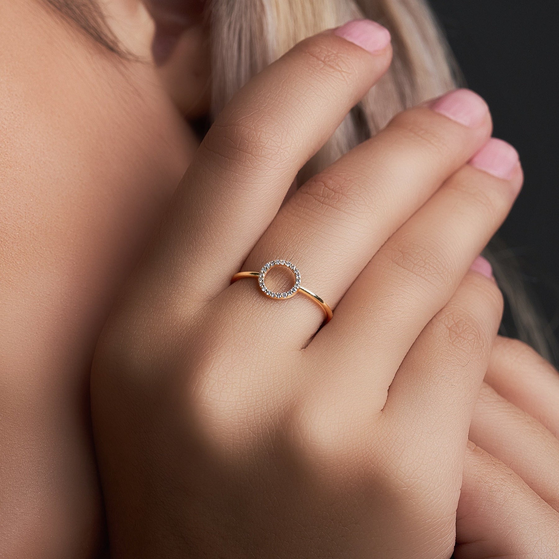 Halo Gold Ring - Dearest Diamonds