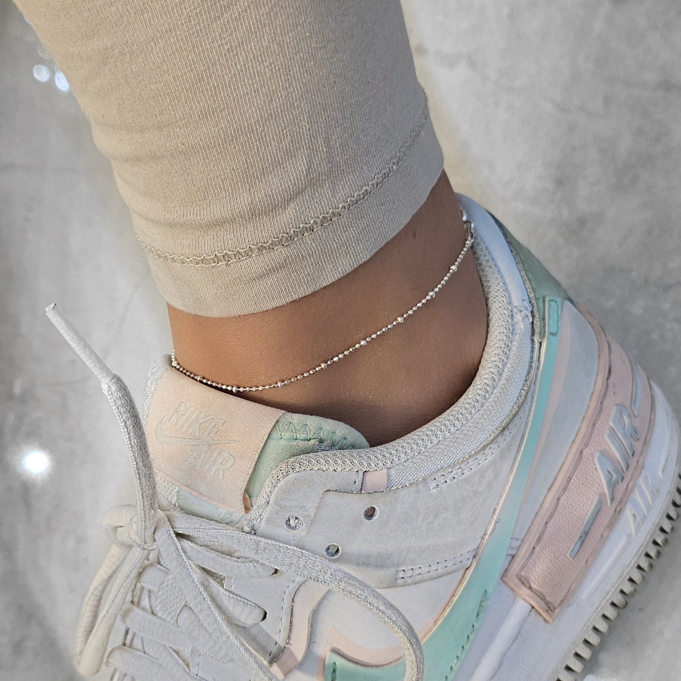 Dainty Silver Anklet