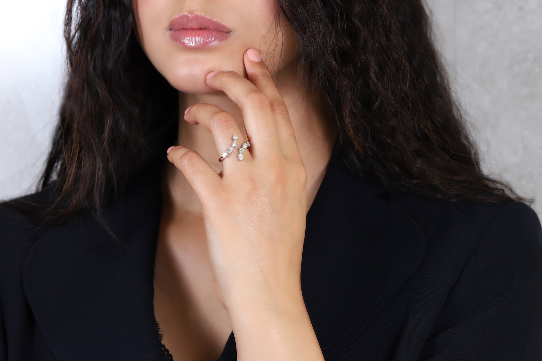 Pear Vine Ring - Dearest Diamonds