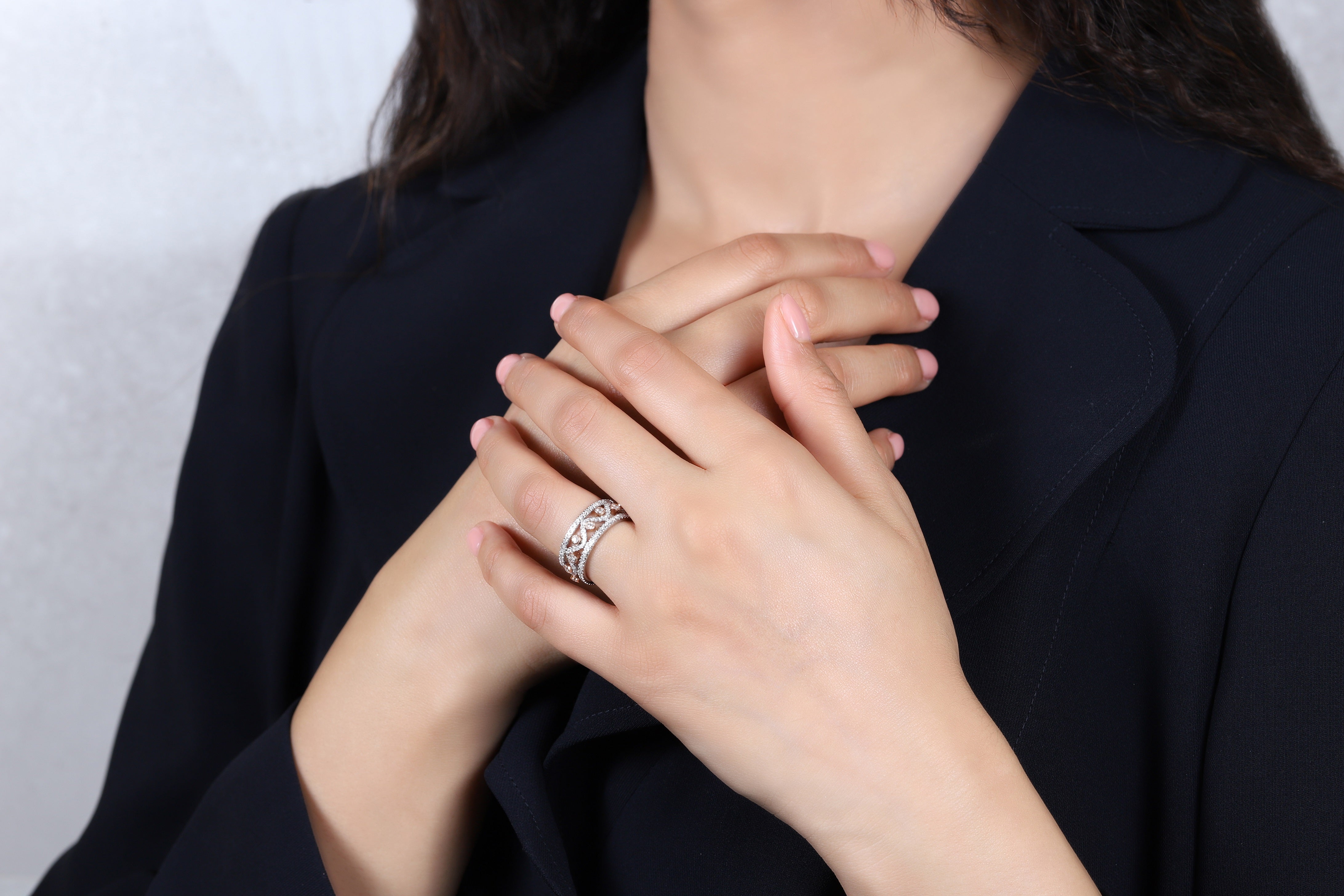 Fancy Two-Tone Band - Dearest Diamonds