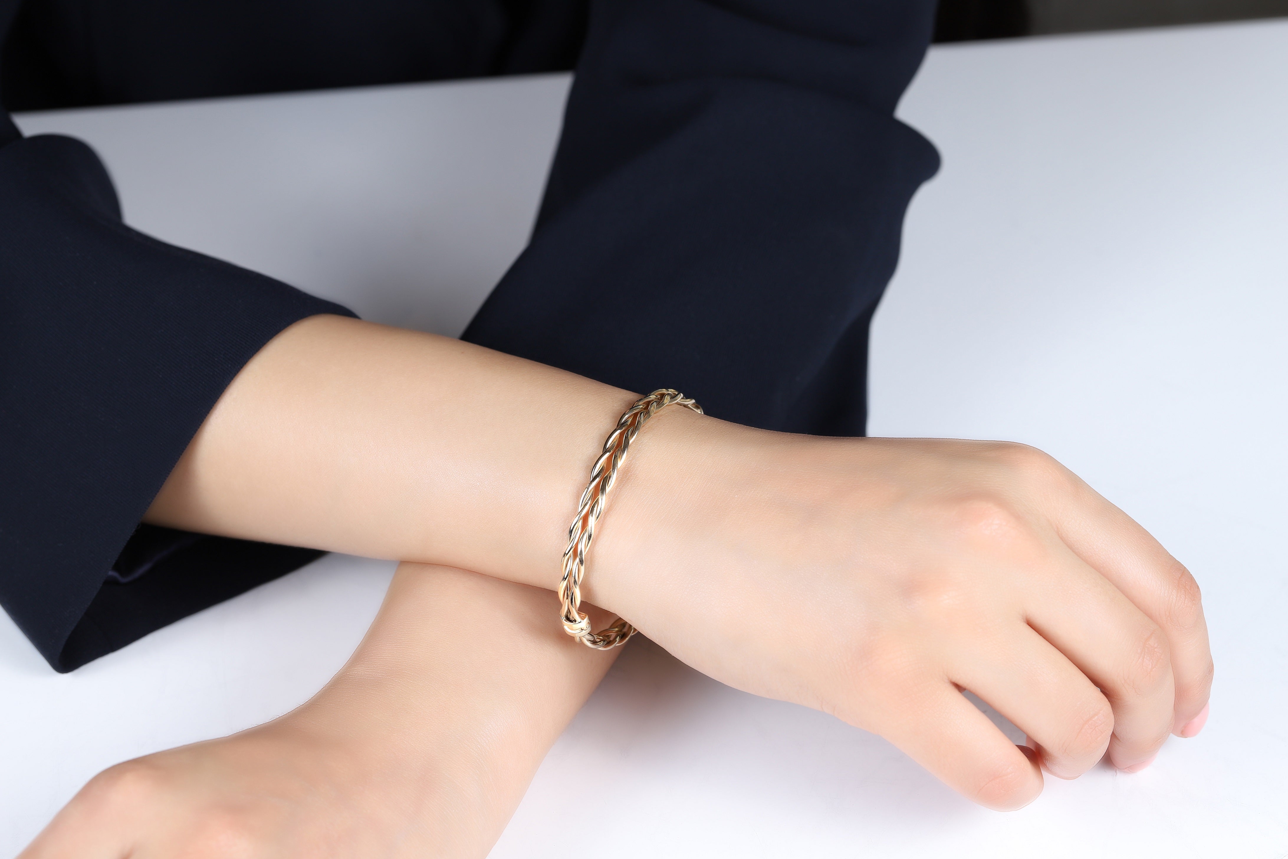 Gold Braided Bracelet - Dearest Diamonds