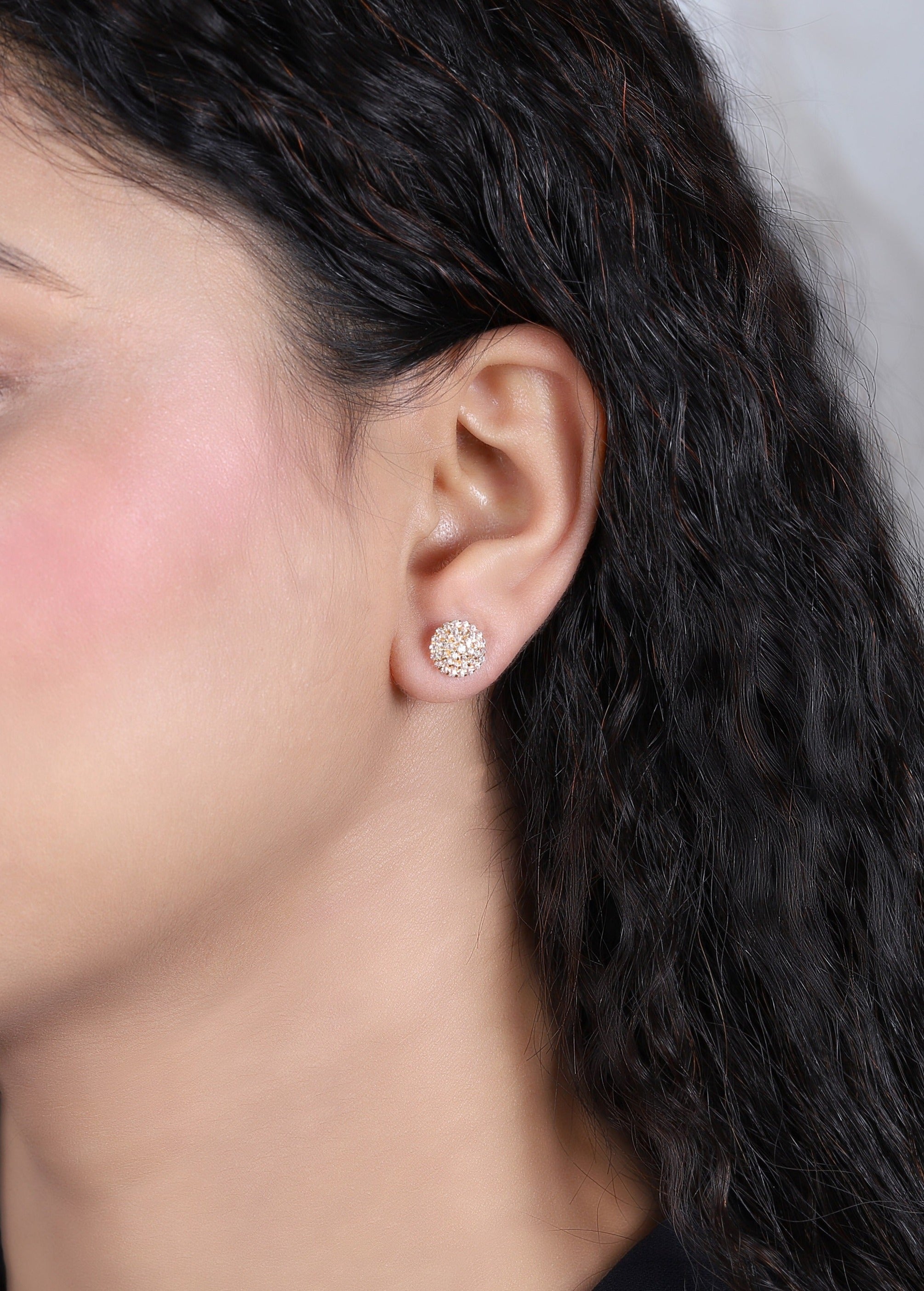 Dome Studs Earrings - Dearest Diamonds