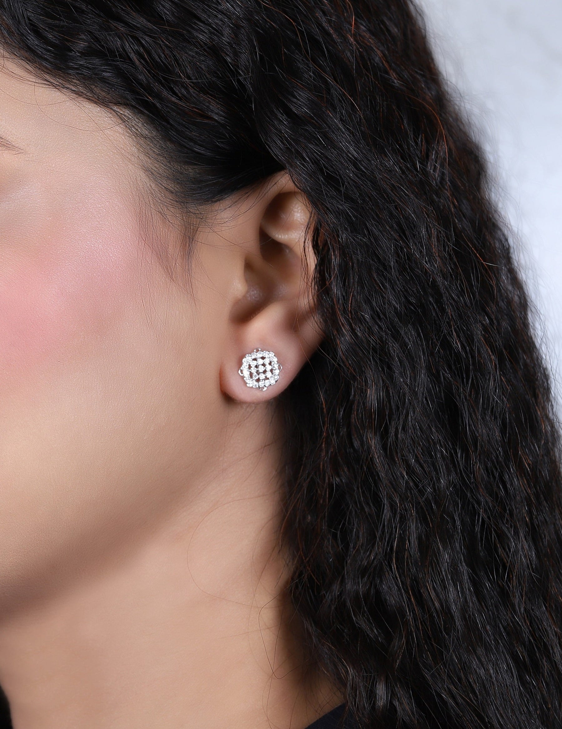 Square Diamond Studs Earrings - Dearest Diamonds