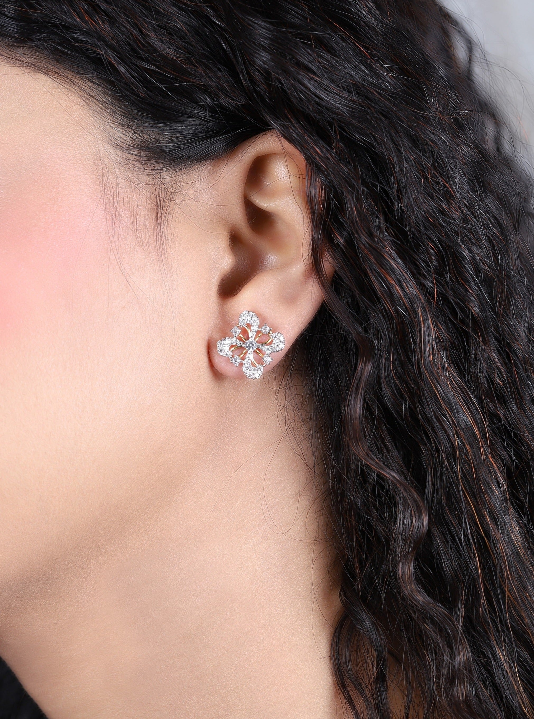 Rhombus Flower Earrings - Dearest Diamonds