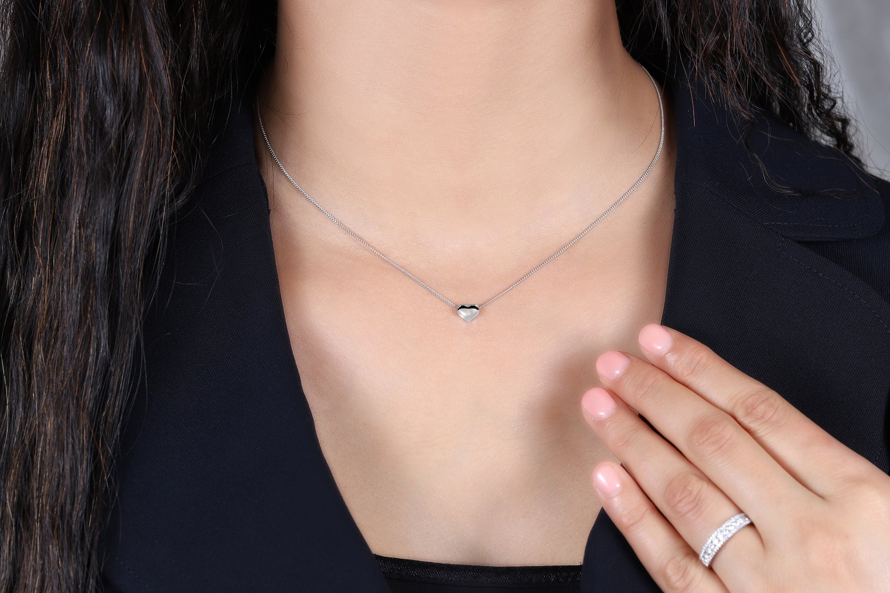 Dainty Heart Necklace - Dearest Diamonds