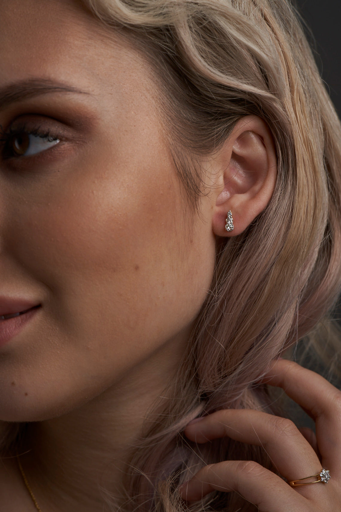 Three Tier Diamond Earrings - Dearest Diamonds