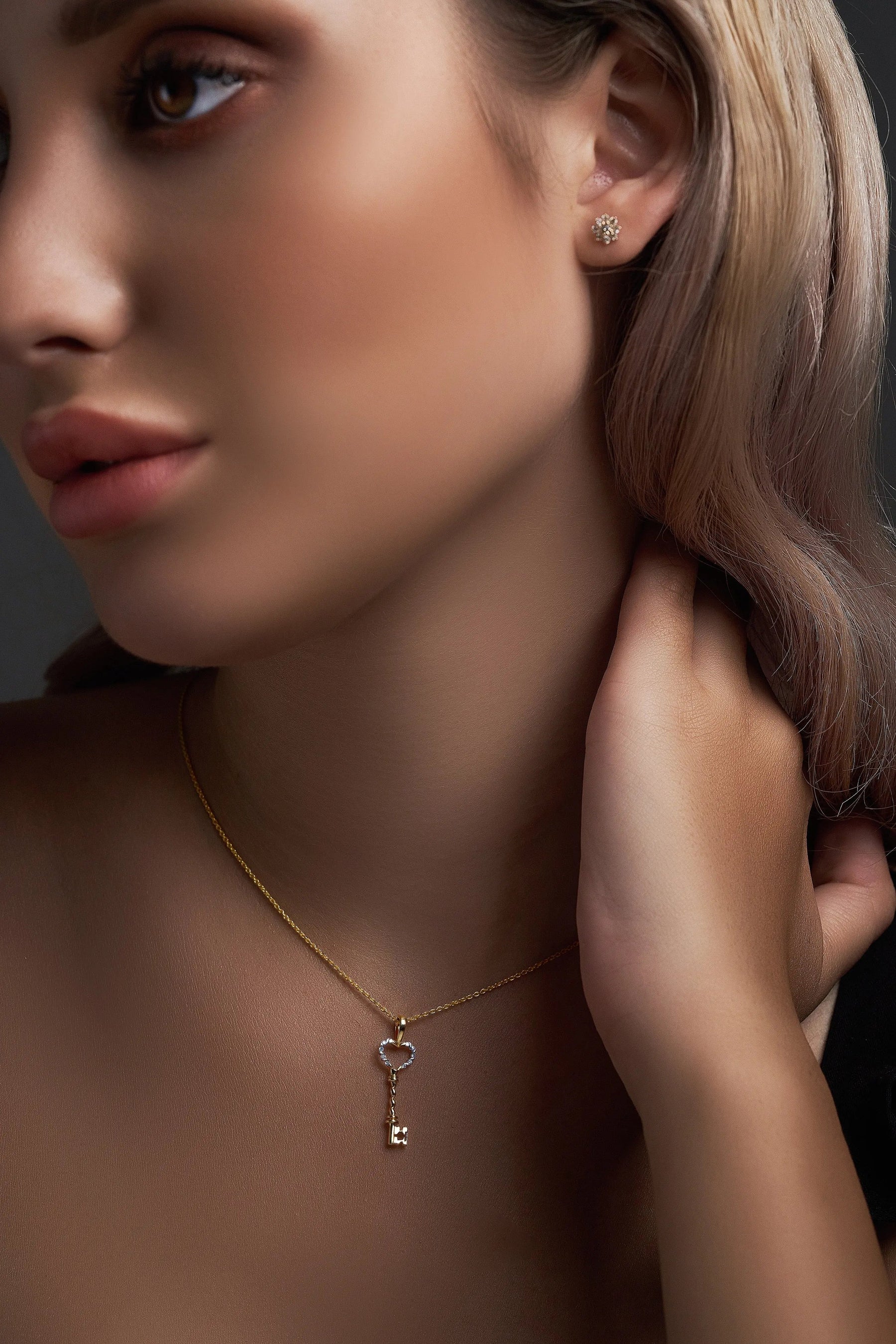 The Key to her Heart Necklace - Dearest Diamonds