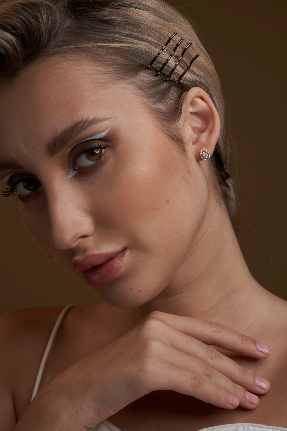 Pear Clusters with Halo Earrings - Dearest Diamonds