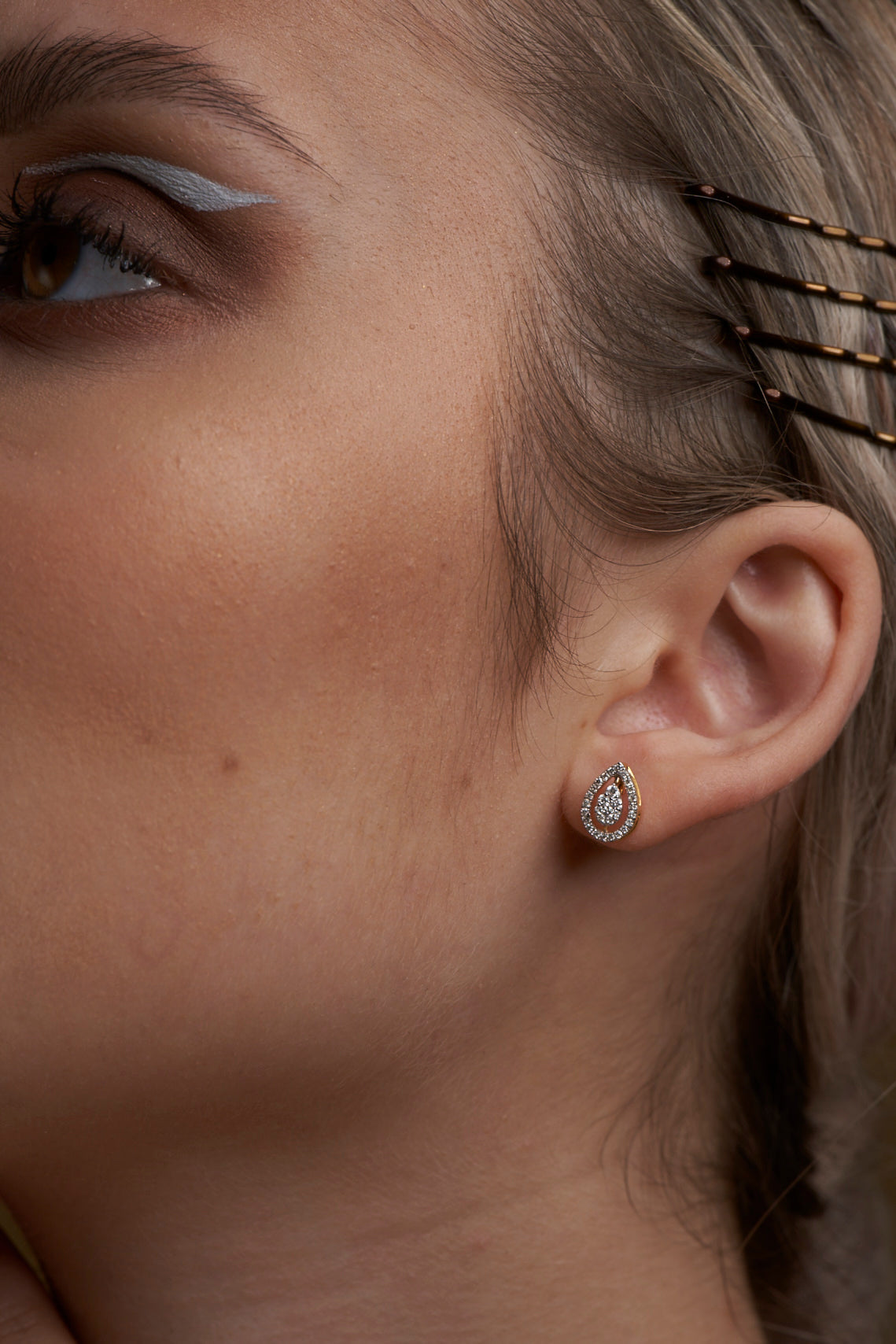 Pear Clusters with Halo Earrings - Dearest Diamonds