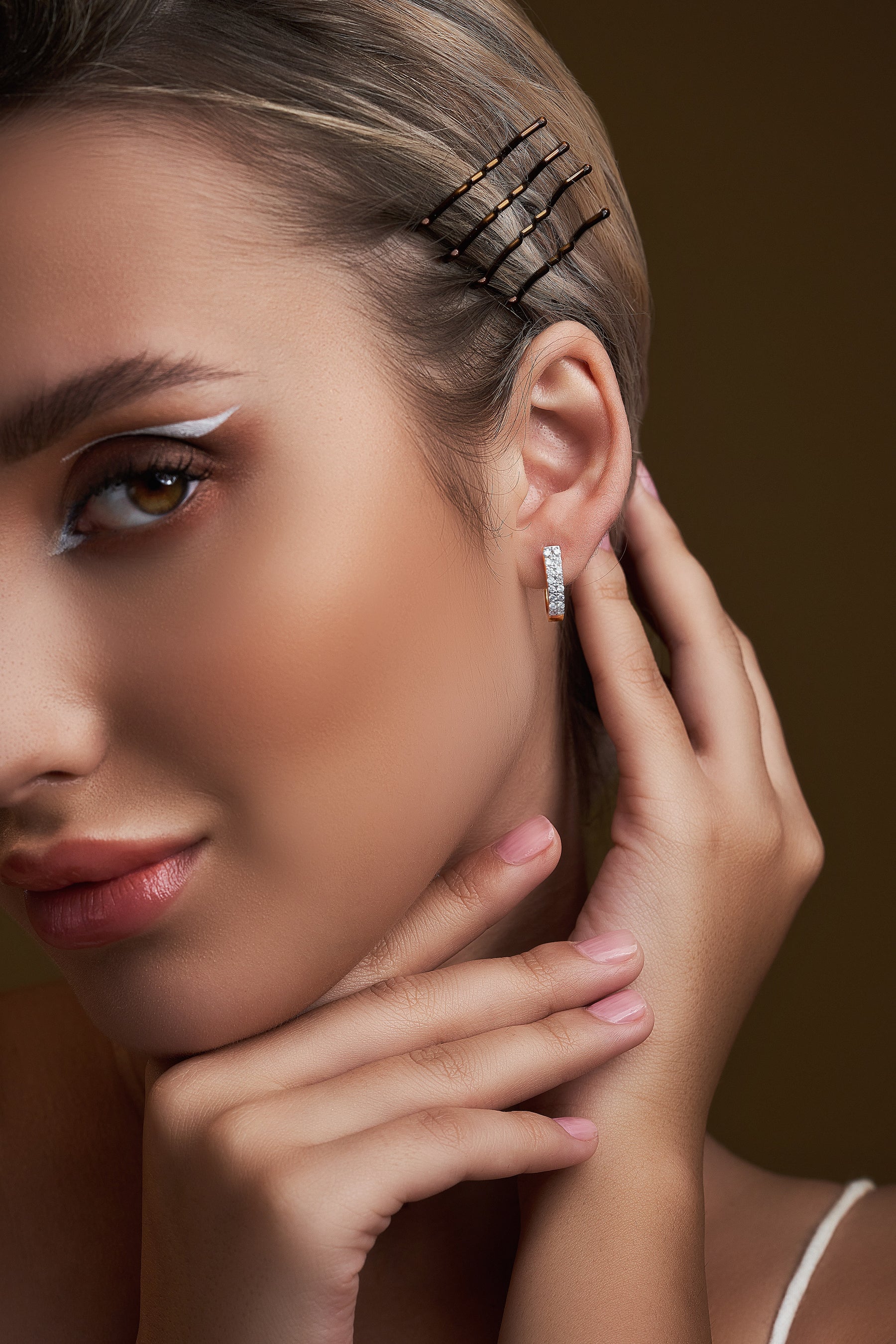 Double Huggie Hoops Earrings - Dearest Diamonds