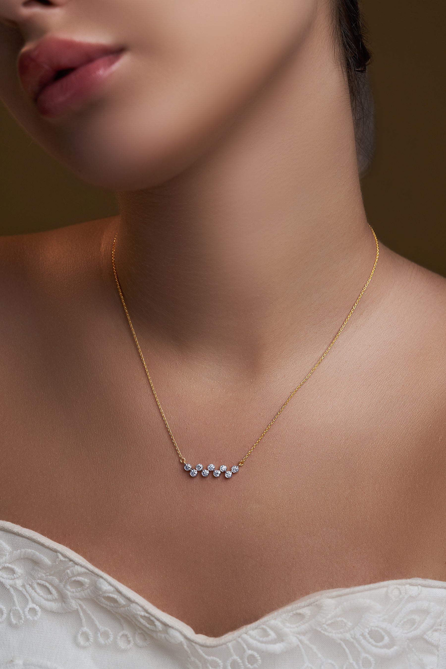 Round Bezels Necklace - Dearest Diamonds