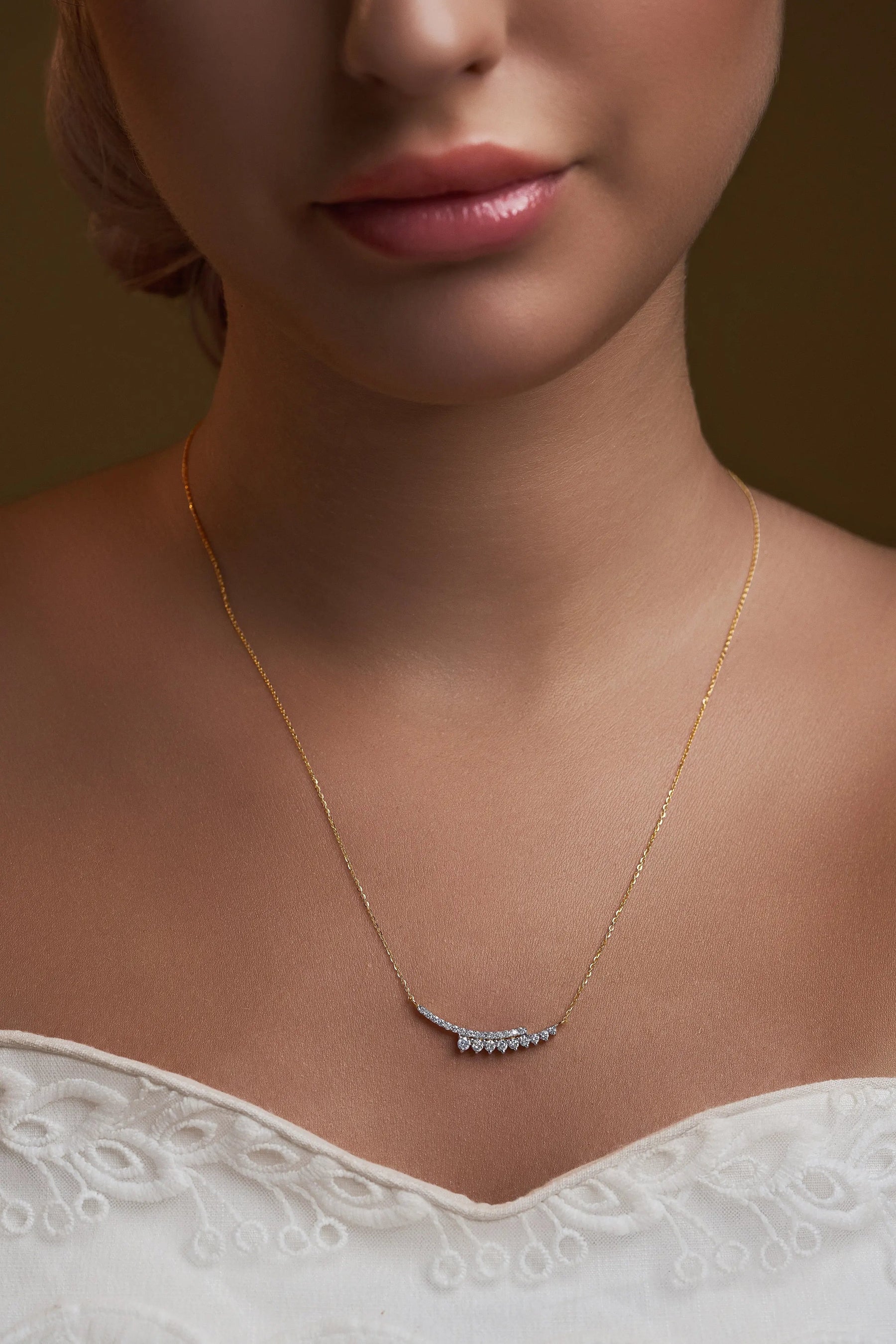 Double-line Diamond Necklace - Dearest Diamonds