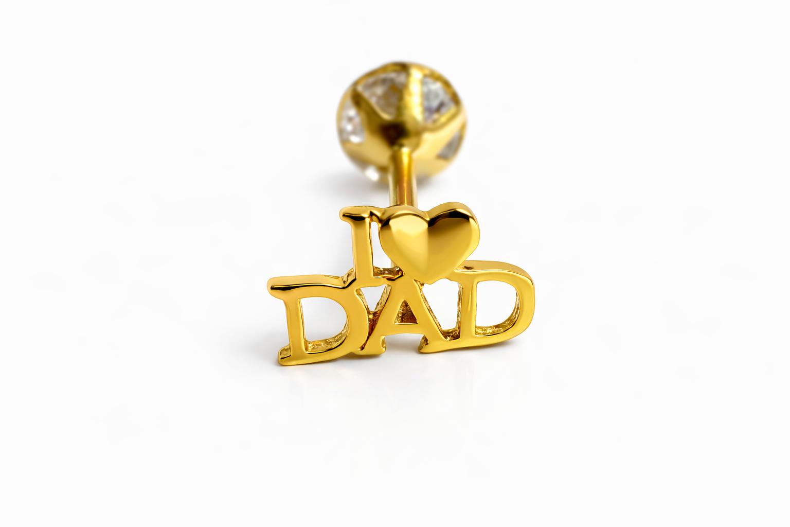 I love Dad Earring