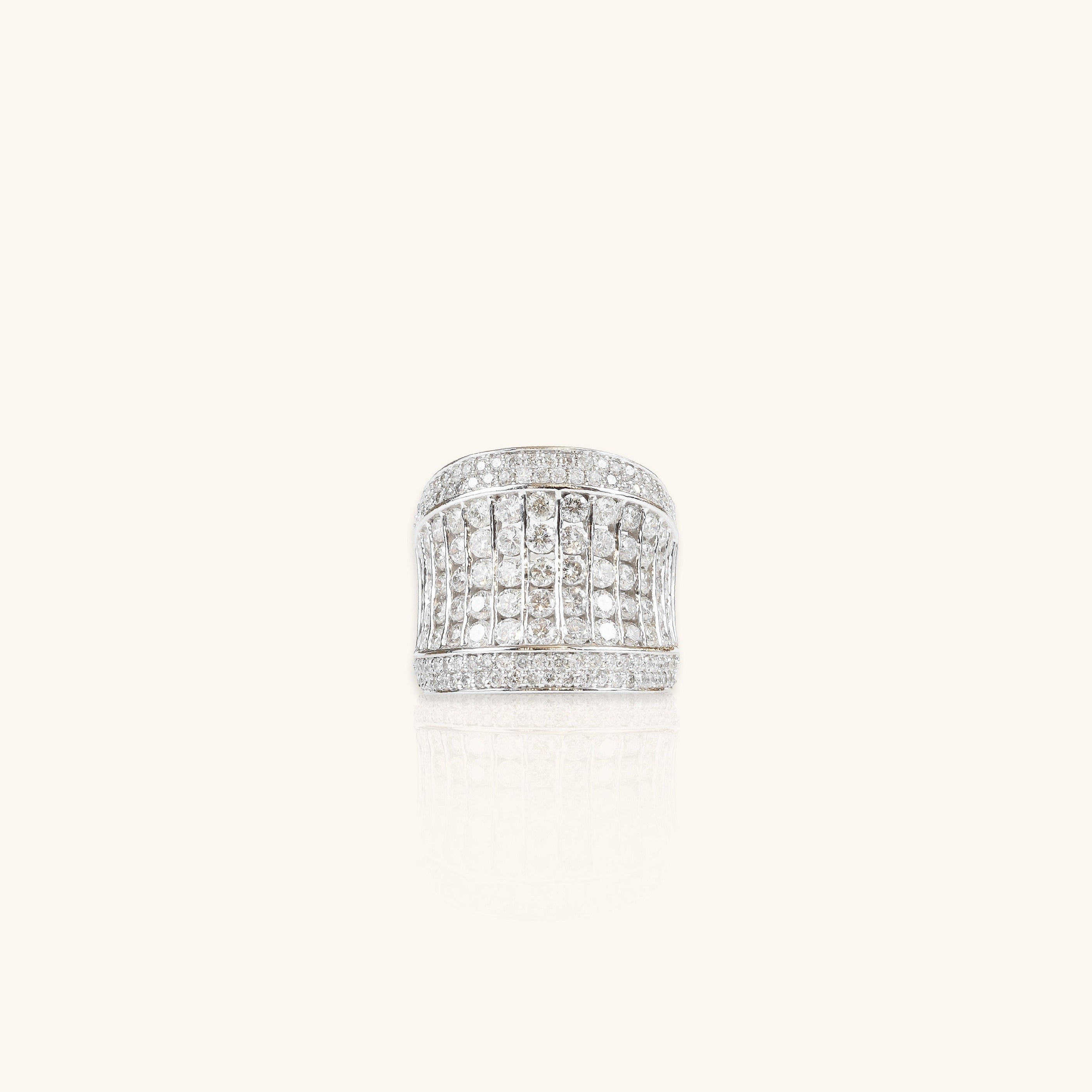 Wall of Diamonds Ring