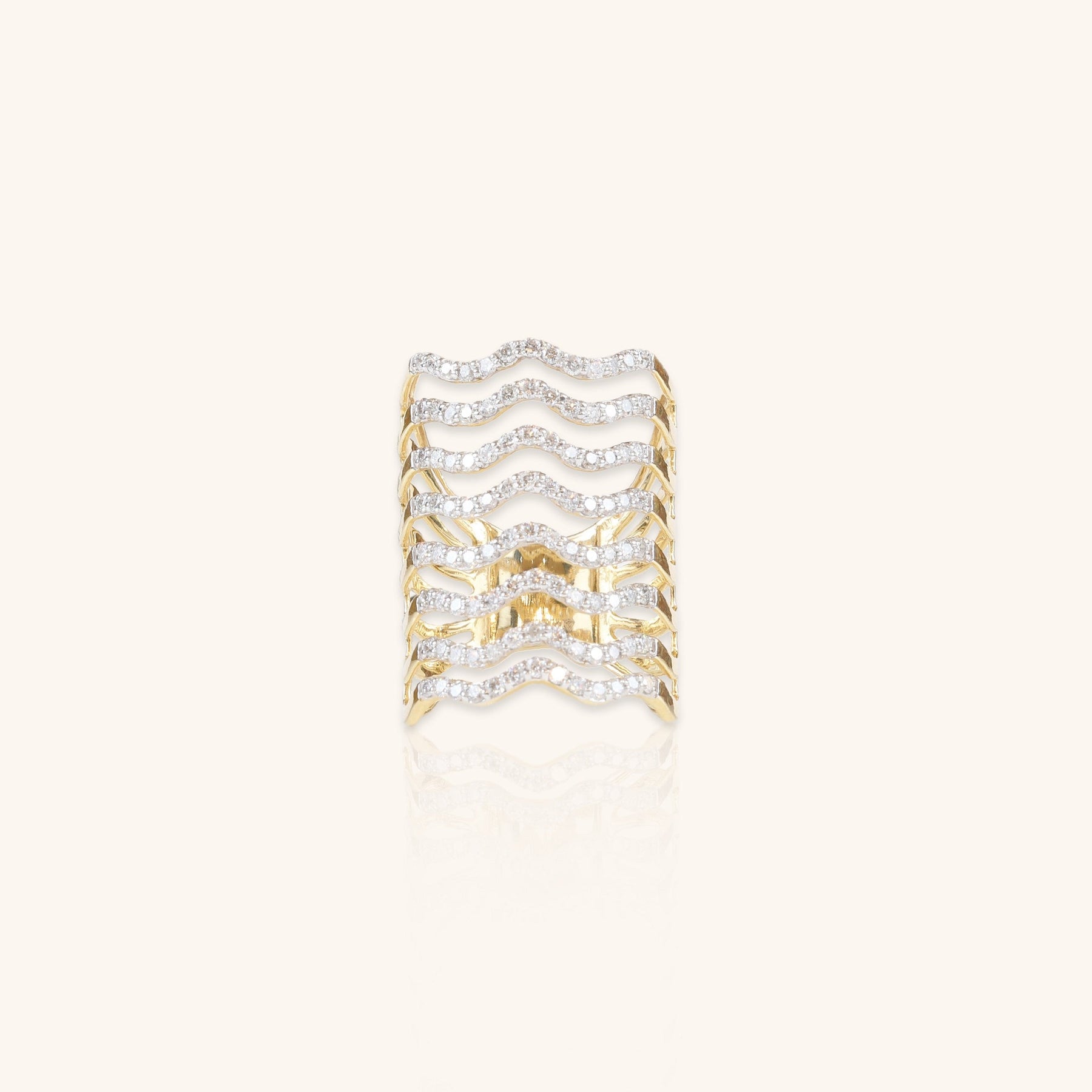 Eight Diamond Waves Ring - Dearest Diamonds