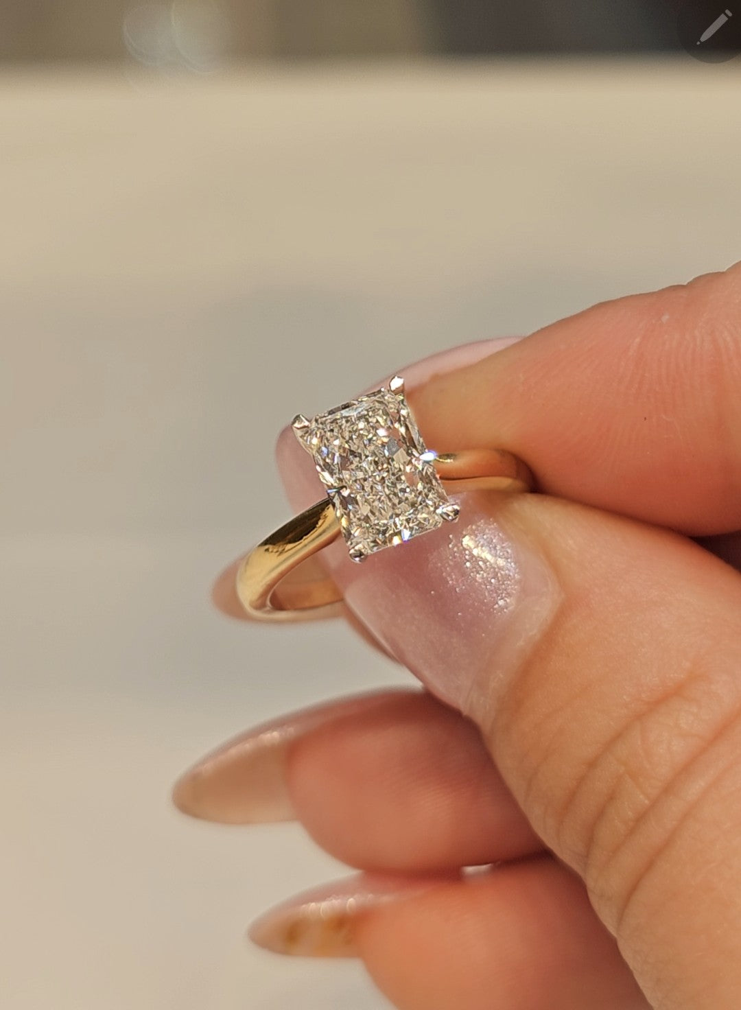 Radiant Diamond Ring