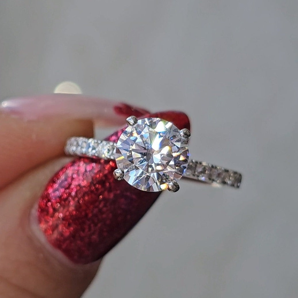 The Silver Snow Angel Round - Dearest Diamonds