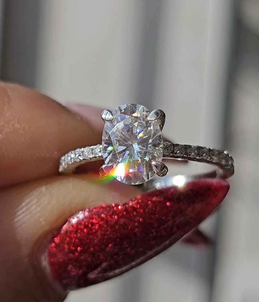 The Pavé Oval - Dearest Diamonds