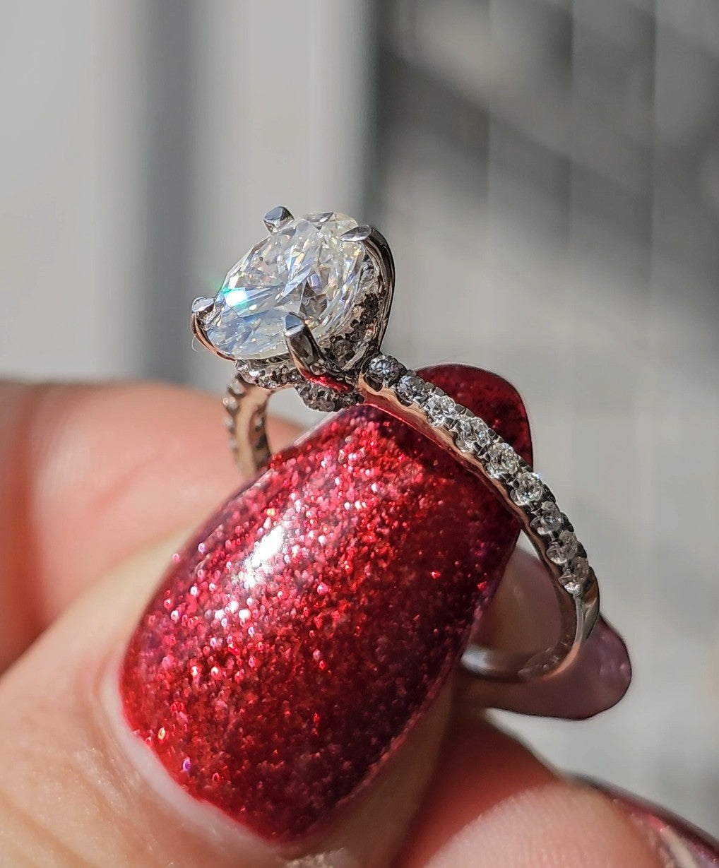 The Pavé Oval - Dearest Diamonds