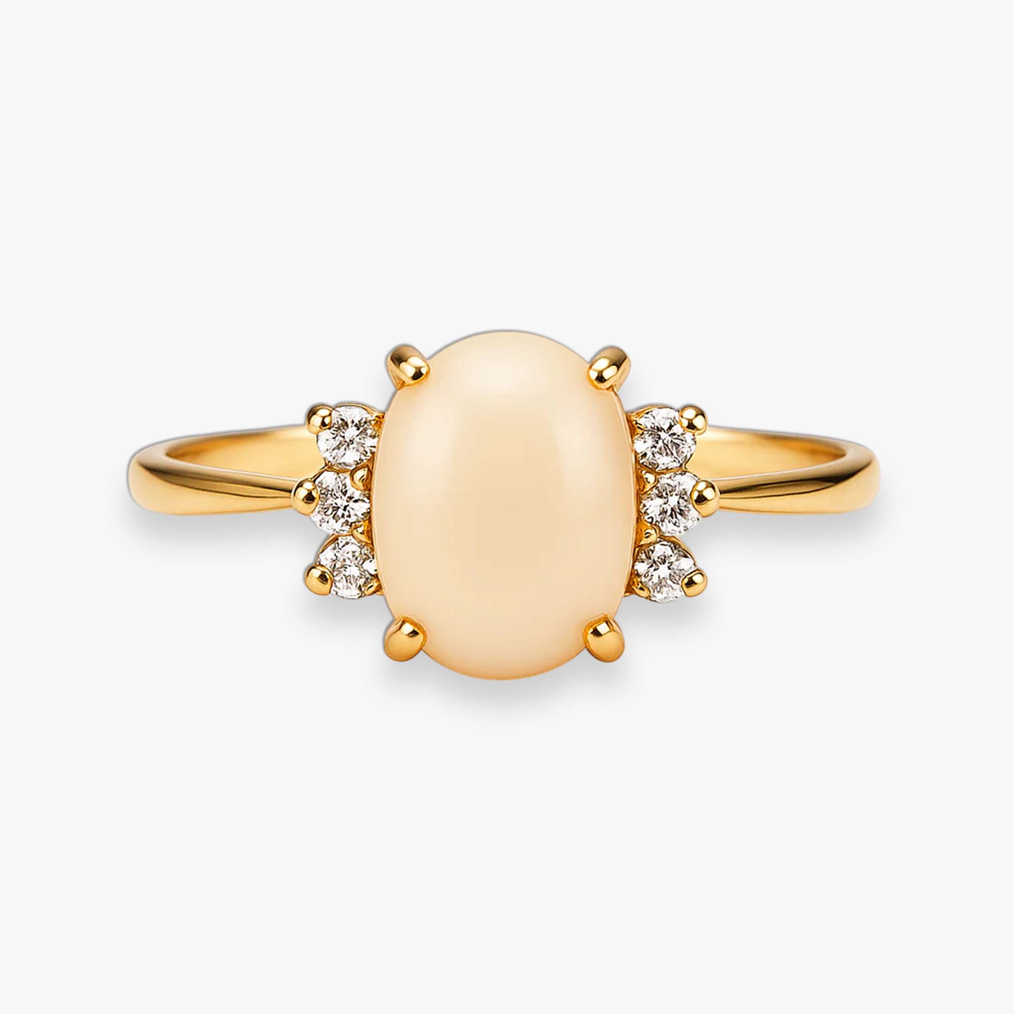 Peachy Diamond Ring