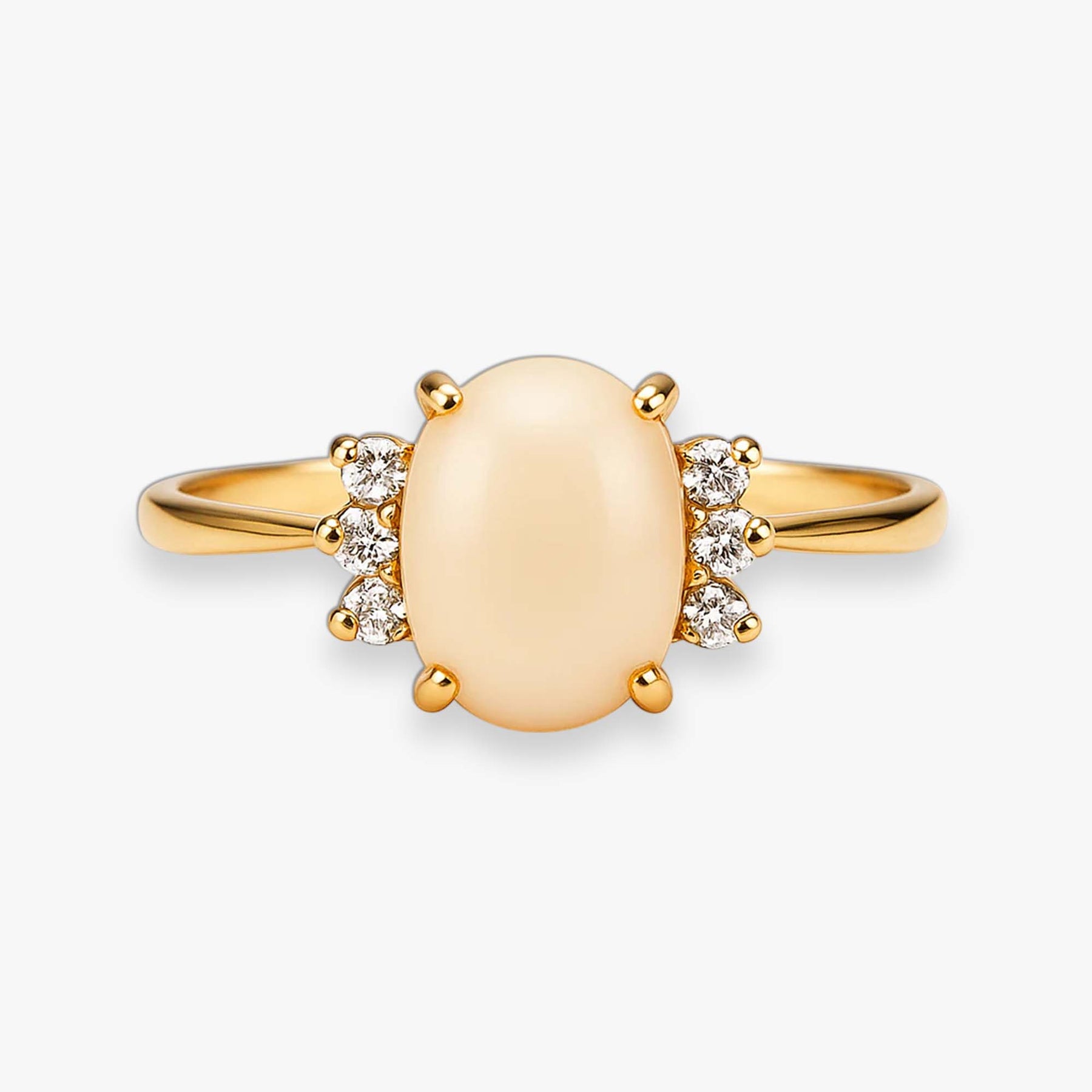 Peachy Diamond Ring