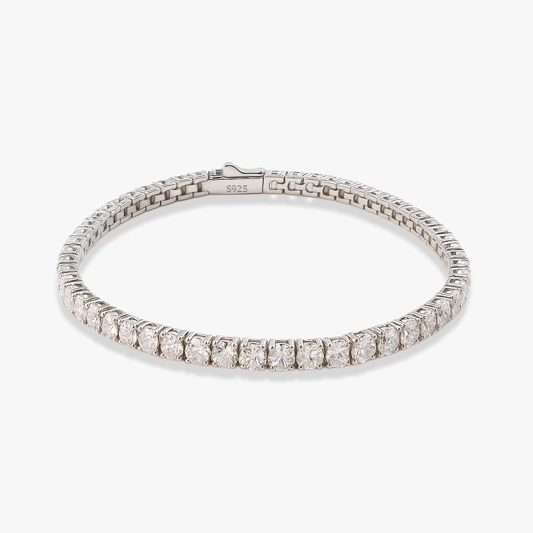 Tennis Bracelet with Cubic Zirconia in Sterling Silver